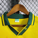 Camisa Seleção Brasileira Home 1993/1994 - Umbro Retrô Masculina - Amarela/Verde