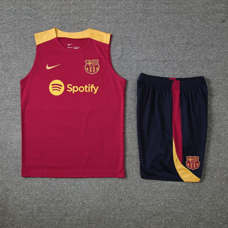 Kit Treino (Regata + Shorts) - Barcelona 2024/25