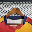 Camisa Roma Home 2001/02 - Kappa Retrô Masculina - Bordo/Laranja