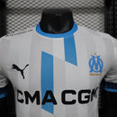 Camisa Olympique de Marseille Home 2024/25 - Puma Jogador Masculina - Branca/Azul