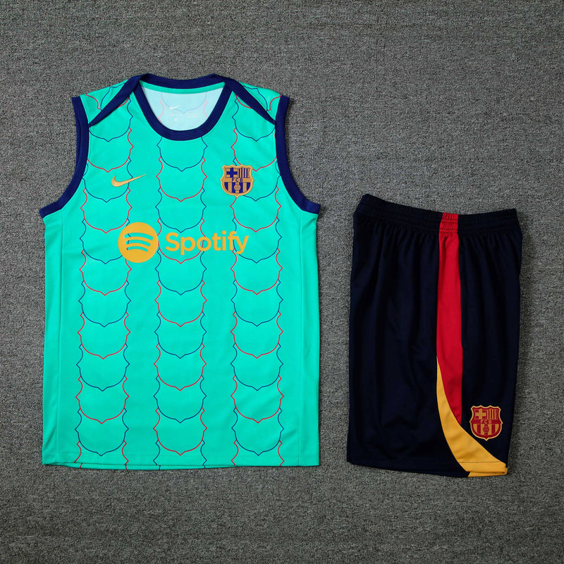 Kit Treino (Camisa + Shorts) - Barcelona 2024/25
