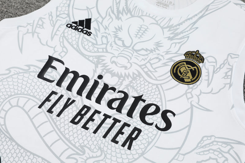 Kit Treino (Regata + Shorts) - Real Madrid 2024/25 Dragon