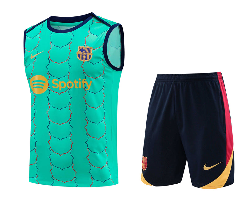 Kit Treino (Camisa + Shorts) - Barcelona 2024/25