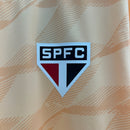 Camisa São Paulo Treino 2024/25 - New Balace Torcedor Masculina - Laranja/Preta