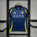 Camisa Al-Nassr Away 2024/25 - Adidas Torcedor Masculina - Azul/Amarela