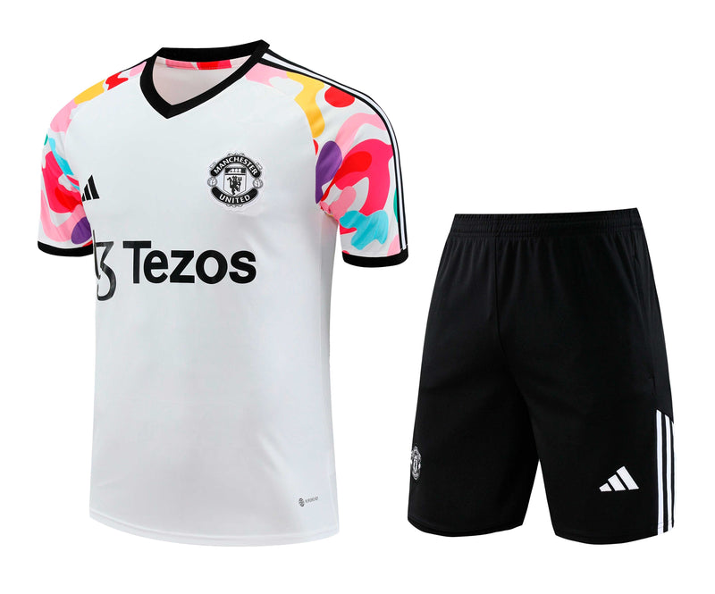 Kit Treino (Camisa + Shorts) - Manchester United 2024/25