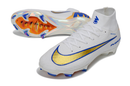 Chuteira Campo Nike Air Zoom Mercurial - Superfly IIX Elite  - Branca/Azul