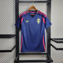 Camisa Seleção Suécia Away 2024/25 - Adidas Torcedor Masculina - Azul/Vermelha
