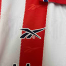 Camisa Atlético de Madrid Home 1998/99 - Reebok Retrô Masculina - Vermelha/Branca
