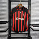 Camisa Milan Home 2006/07 - Adidas Retrô Masculina - Vermelha/Preta