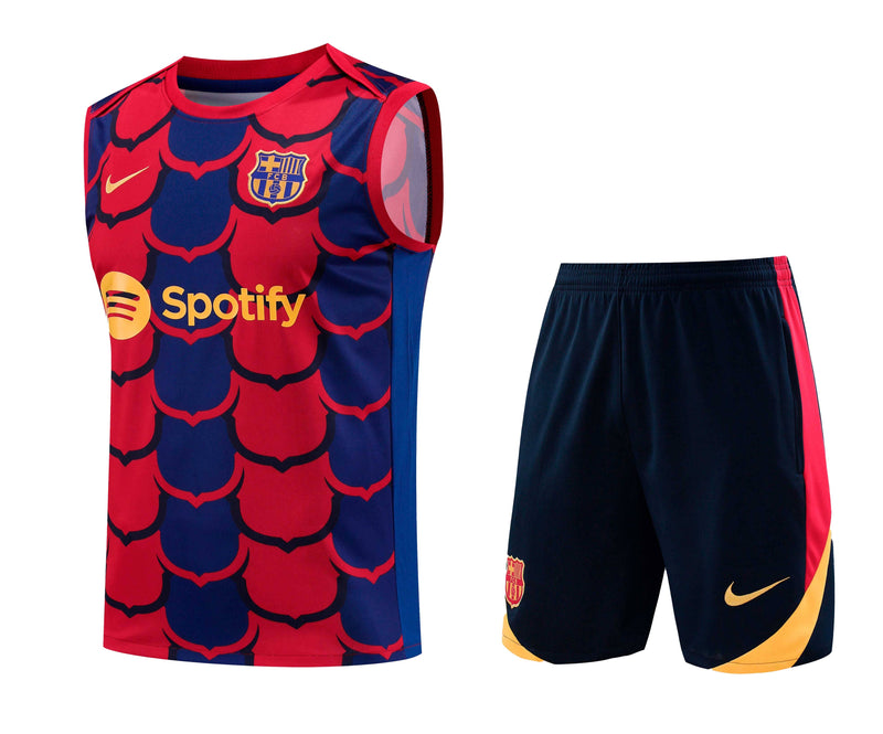 Kit Treino (Regata + Shorts) - Barcelona 2024/25