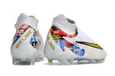 Chuteira Campo Nike Phantom GX Elite - Branca/Azul