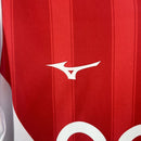 Camisa Mônaco Home 2025/26 - Mizuno Torcedor Masculina - Branca/Vermelha