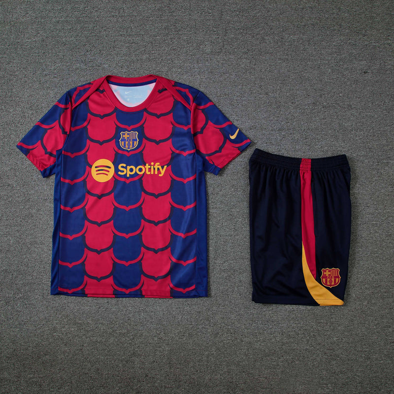 Kit Treino (Camisa + Shorts) - Barcelona 2024/25