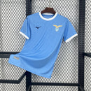 Camisa Lazio Home 2025/26 - Mizuno Torcedor Masculina - Azul/Branca