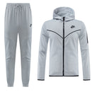 Kit Conjunto Nike Tech Fleece - Jaqueta e Calça- Cinza/Preta