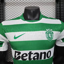 Camisa Sporting Home 2025/26 - Nike Jogador Masculina - Verde/Branca