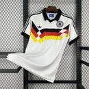 Camisa Seleção Alemanha Home 1988/90 - Adidas Retrô Masculina - Branca/Preta