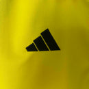 Camisa Polo Flamengo Treino 2025/26 - Adidas Torcedor Masculina - Amarela/Cinza