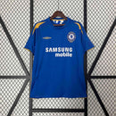 Camisa Chelsea Home 2005/06 - Umbro Retrô Masculina - Azul/Dourada