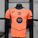 Camisa Barcelona Third 2025/26 - Nike Jogador Masculina - Laranja/Azul