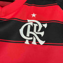 Camisa Flamengo Home 2025/26 - Adidas Torcedor Feminina - Vermelha/Preta