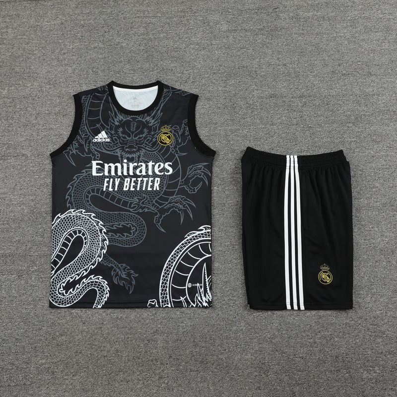 Kit Treino (Regata + Shorts) - Real Madrid 2024/25 Dragon