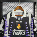 Camisa Real Madrid Third 1996/97 - Kelme Retrô Masculina - Preta/Branca
