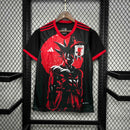 Camisa Seleção Japão Anime 2024/25 - Adidas Torcedor Masculina - Preta/Vermelha