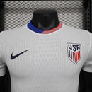 Camisa Seleção EUA Home 2024/25 - Nike Jogador Masculina - Branca/Vermelha