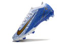Chuteira Campo Pronta Entrega Nike Air Zoom Mercurial Vapor Elite - Azul/Branca