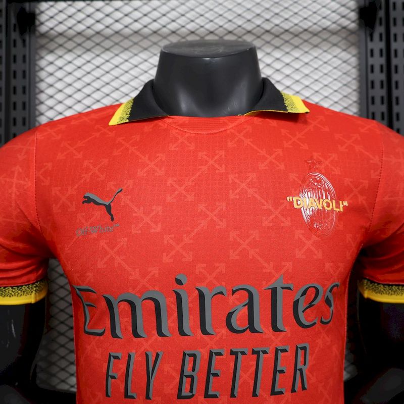 Camisa AC Milan x Off-White 2024/25 - Versão Jogador