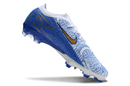 Chuteira Campo Pronta Entrega Nike Air Zoom Mercurial Vapor Elite - Azul/Branca
