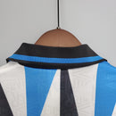 Camisa Inter de Milão Away 1992/93 - Umbro Retrô Masculina - Branca/Azul