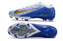 Chuteira Campo Pronta Entrega Nike Air Zoom Mercurial Vapor Elite - Azul/Branca