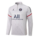 Conjunto Half Ziper PSG 2022/23 - Jordan Jaqueta + Calça - Branca/Azul
