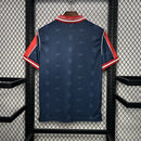 Camisa Atlético de Madrid Away 1998/99 - Reebok Retrô Masculina - Azul/Vermelha