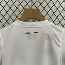 Kit Infantil PSG Away 2024/25 - Nike Torcedor - Branca/Azul