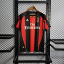 Camisa Milan Home 2010/11 - Adidas Retrô Masculina - Preta/Vermelha