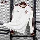 Camisa Manga Longa Seleção Espanha Away 2026/27 - Adidas Torcedor Masculina - Bege/Bordo