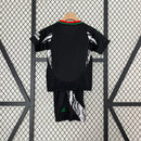 Kit Infantil Arsenal Away 2024/25 - Adidas Torcedor - Preta/Branca