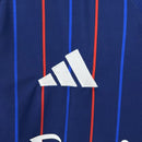 Camisa Lyon Away 2025/26 - Adidas Torcedor Masculina - Azul/Vermelha