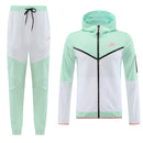 Kit Conjunto Nike Tech Fleece - Jaqueta e Calça- Verde/Branca