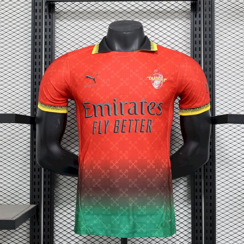 Camisa AC Milan x Off-White 2024/25 - Versão Jogador