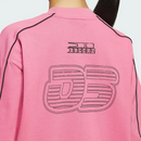 Camisa Casual Adidas Feminina - Rosa/Preta