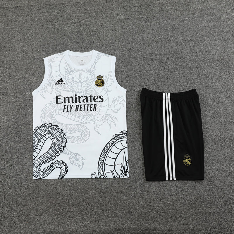 Kit Treino (Regata + Shorts) - Real Madrid 2024/25 Dragon