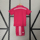 Kit Infantil Real Madrid Away 2014/15 - Adidas Retrô - Rosa