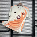 Camisa Pronta Entrega Roma Away 2024/25 - Adidas Torcedor Masculina - Branca/Laranja
