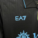 Camisa Napoli Third 2025/26 - EA7 Torcedor Masculina - Preta/Azul