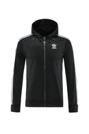 Kit Conjunto Adidas Tech Fleece - Jaqueta e Calça- Preta/Branca